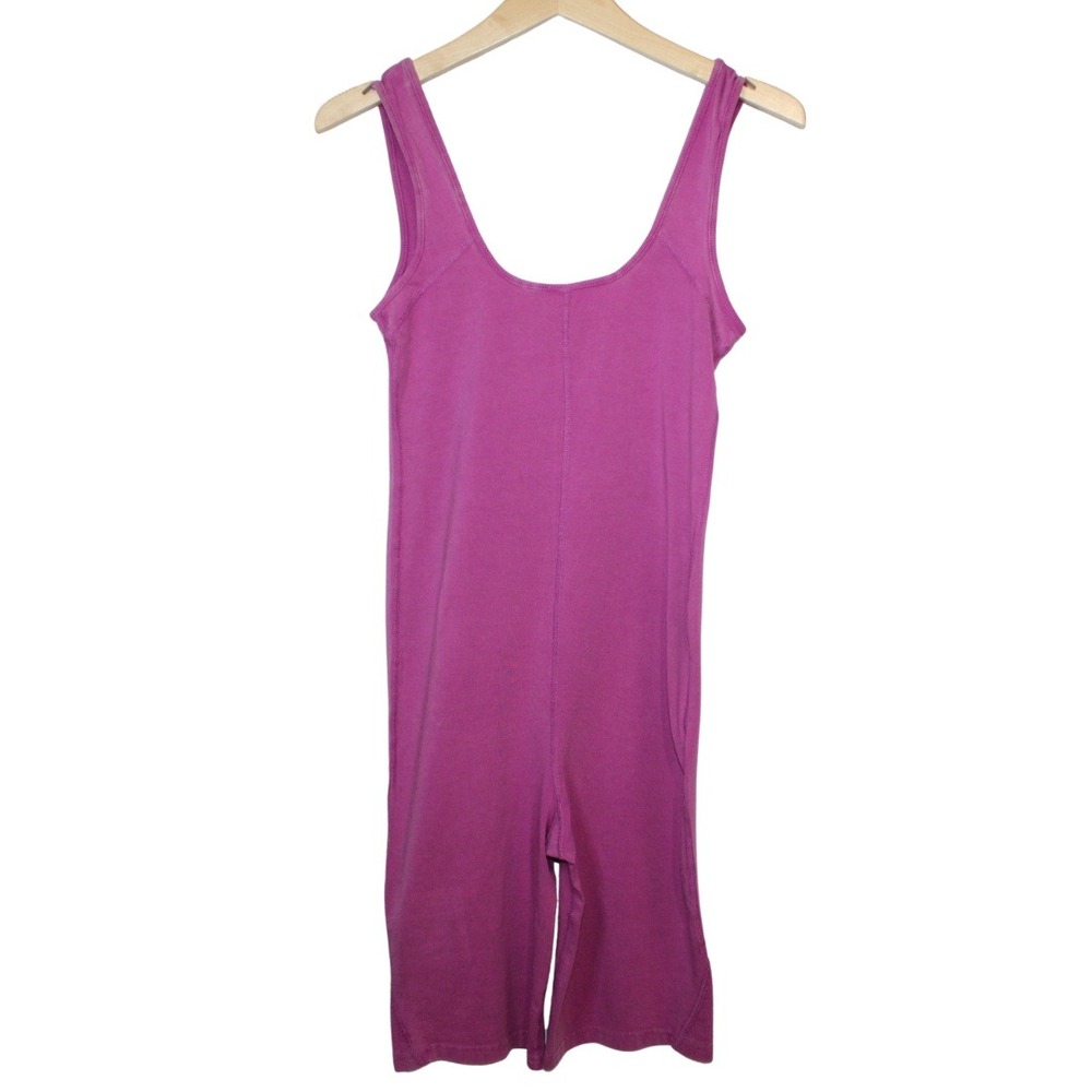 Free People Movement women's hot shot one piece romper magenta unitard singlet - Picture 9 of 12
